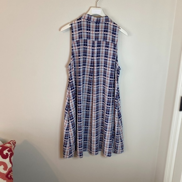 Lush Sleeveless collared shirt dress Size Medium - Picture 4 of 11